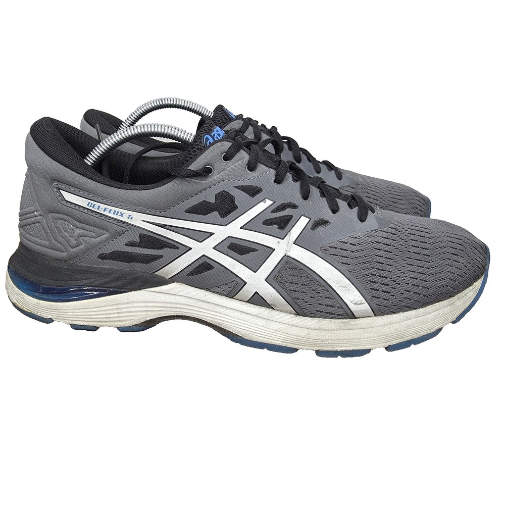 Asics Gel Flux 5 Running Shoes Mens 11.5 Stone Gray Sneakers Trainers T8110